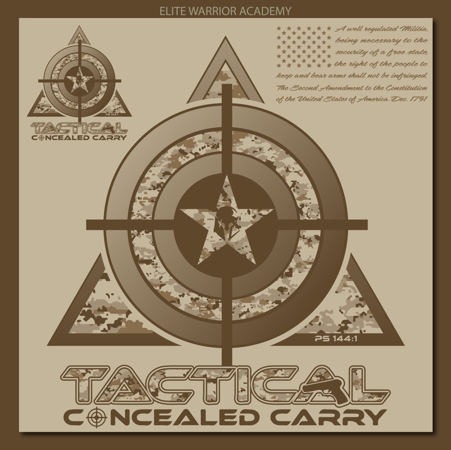 T-shirt Design by Get'n Graphic for Tactical Concealed Carry | Design #28917299