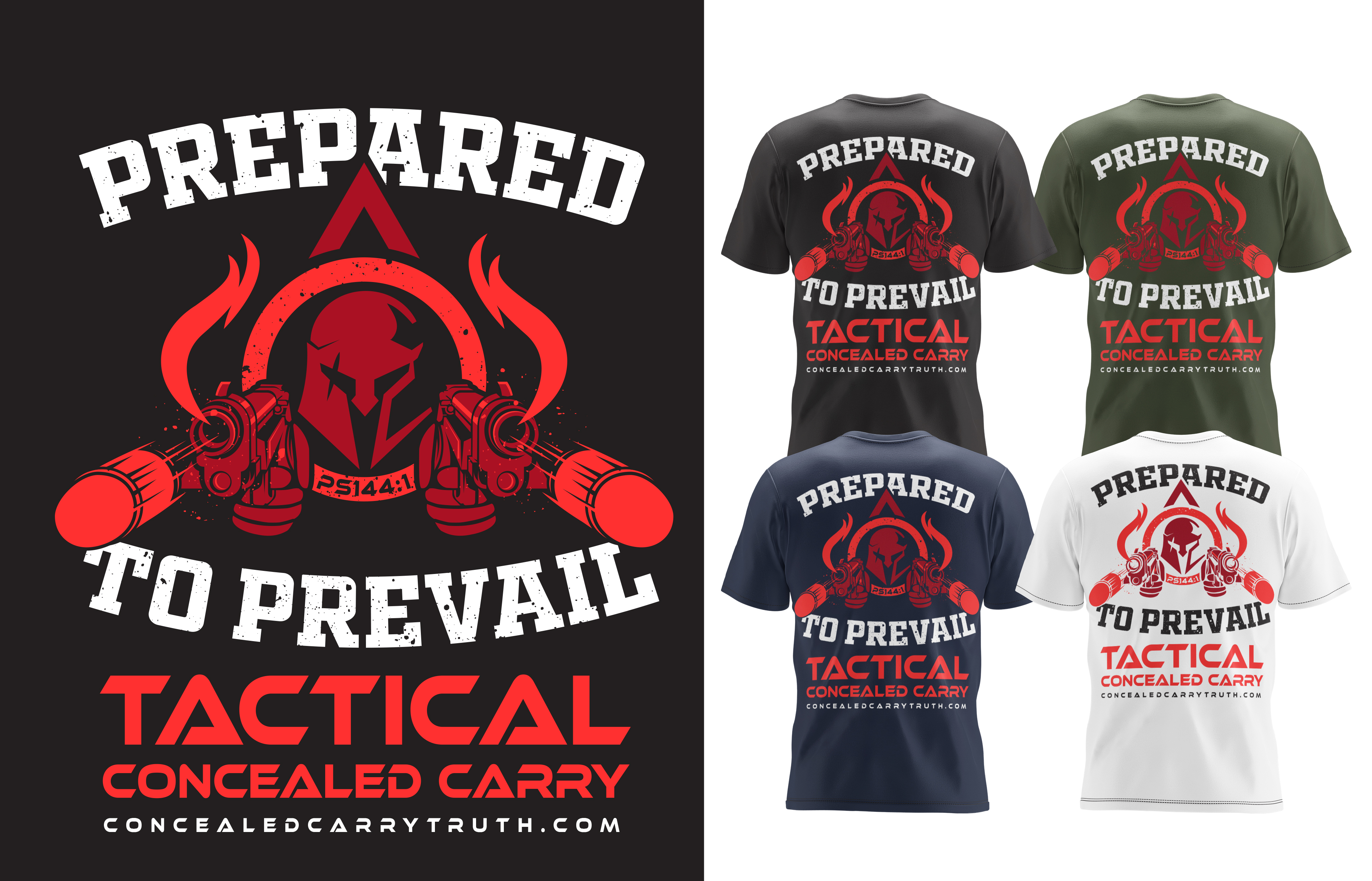 T-shirt Design by adjeiiBlack for Tactical Concealed Carry | Design #28917937