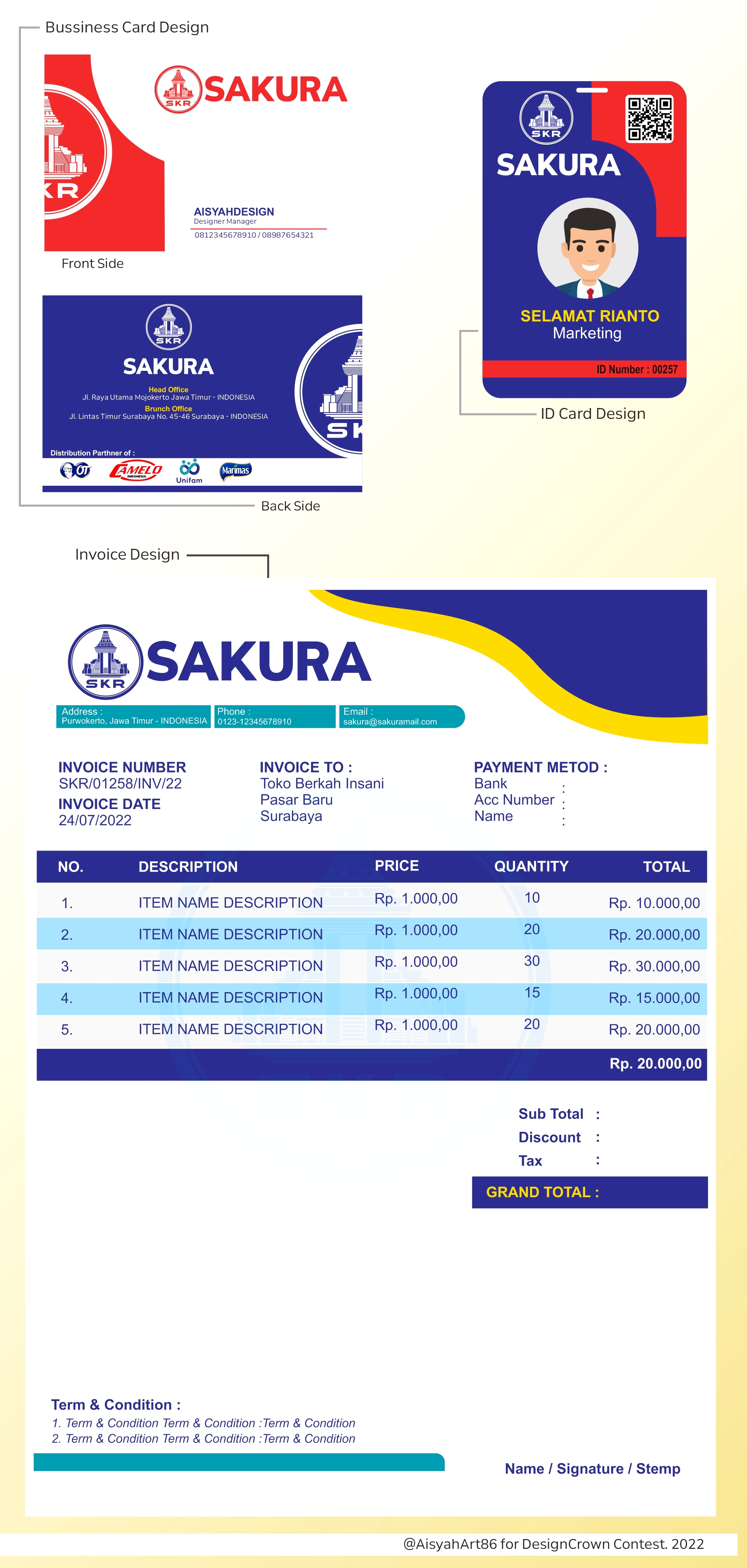 Diseño de Logo por AisyahArt86 para SAKURA ( SKR) | Diseño #28922006