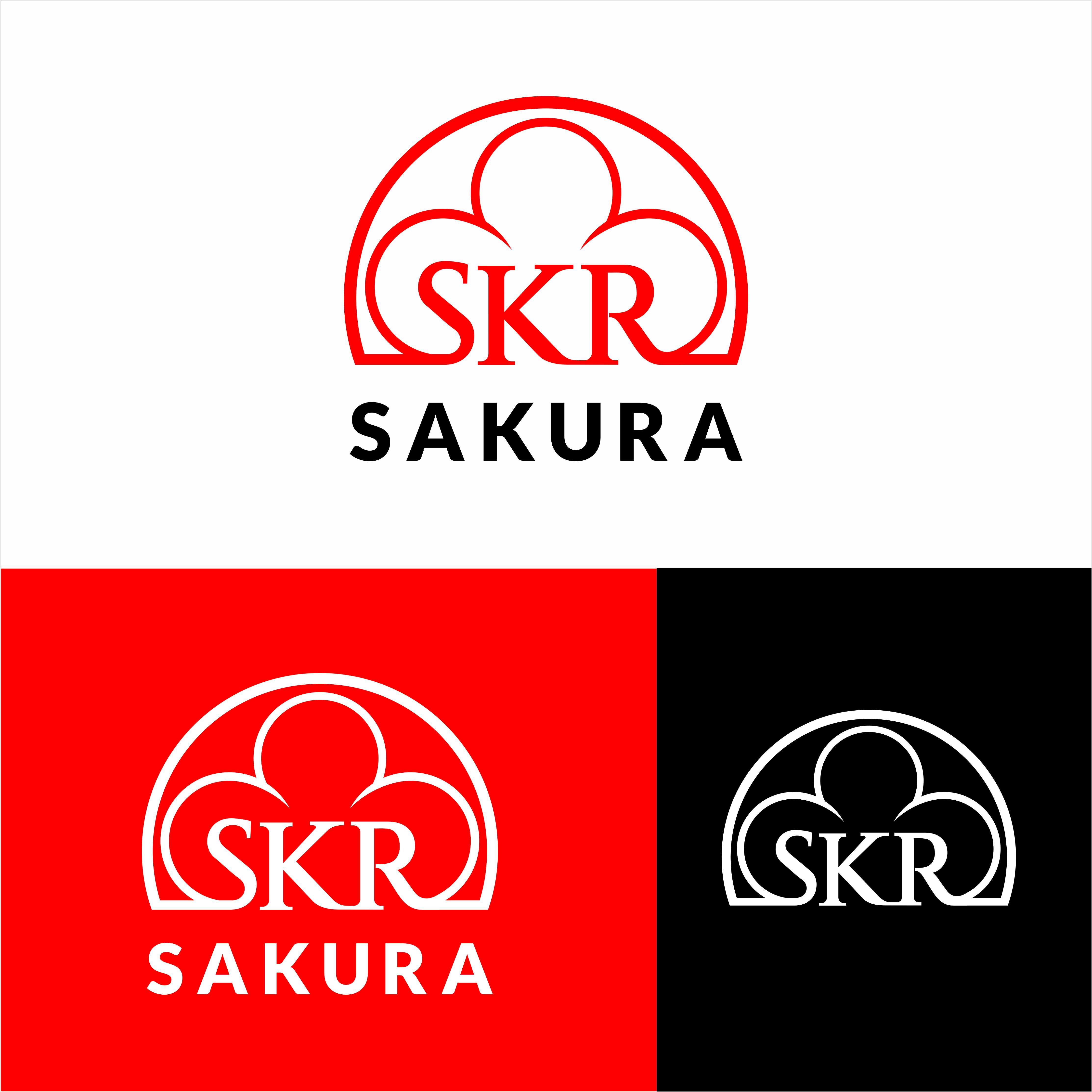 Logo Design by Wahyu Punta Rajamanggala for SAKURA ( SKR) | Design: #28891918