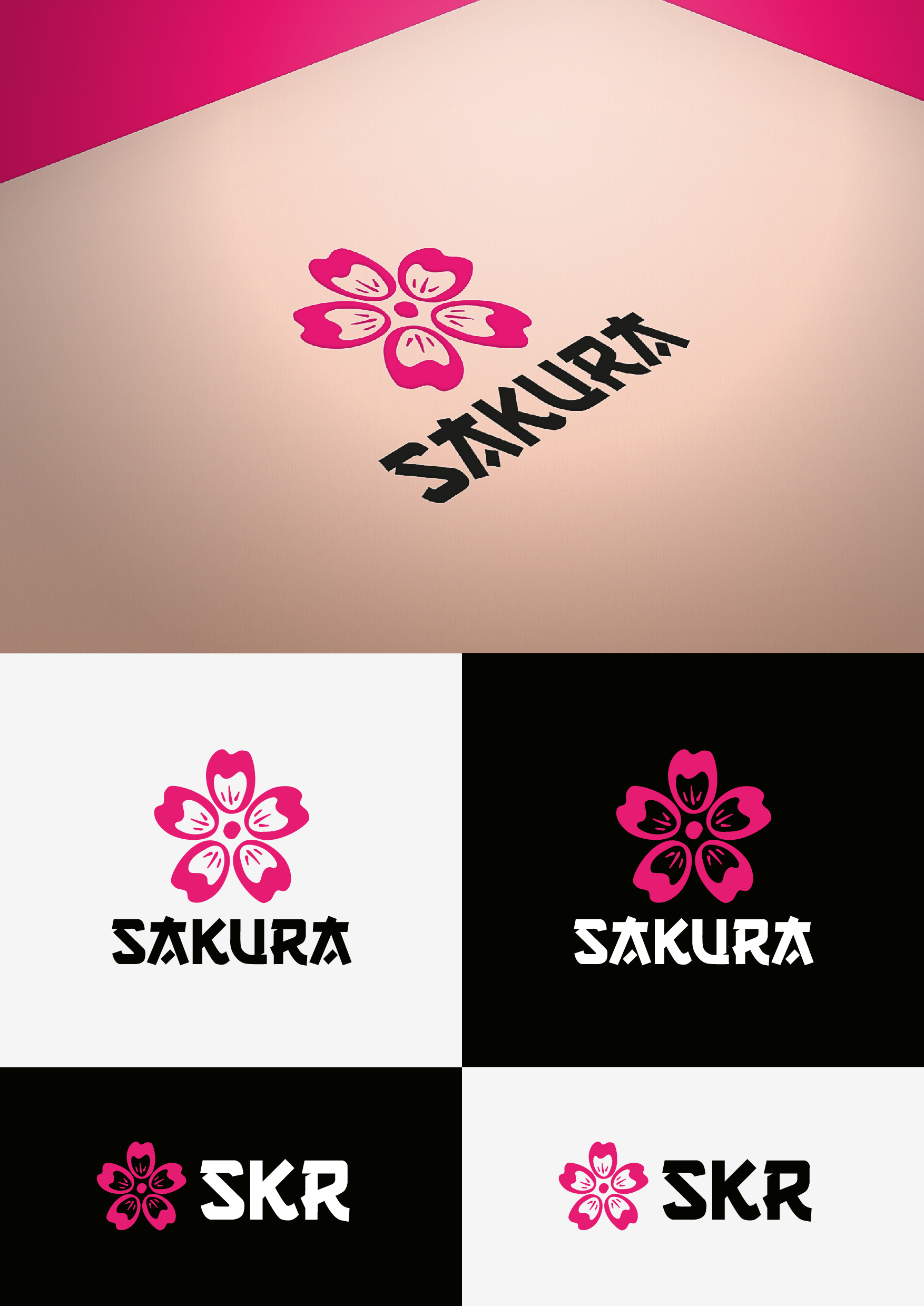 Logo Design by grrssn for SAKURA ( SKR) | Design #28929055