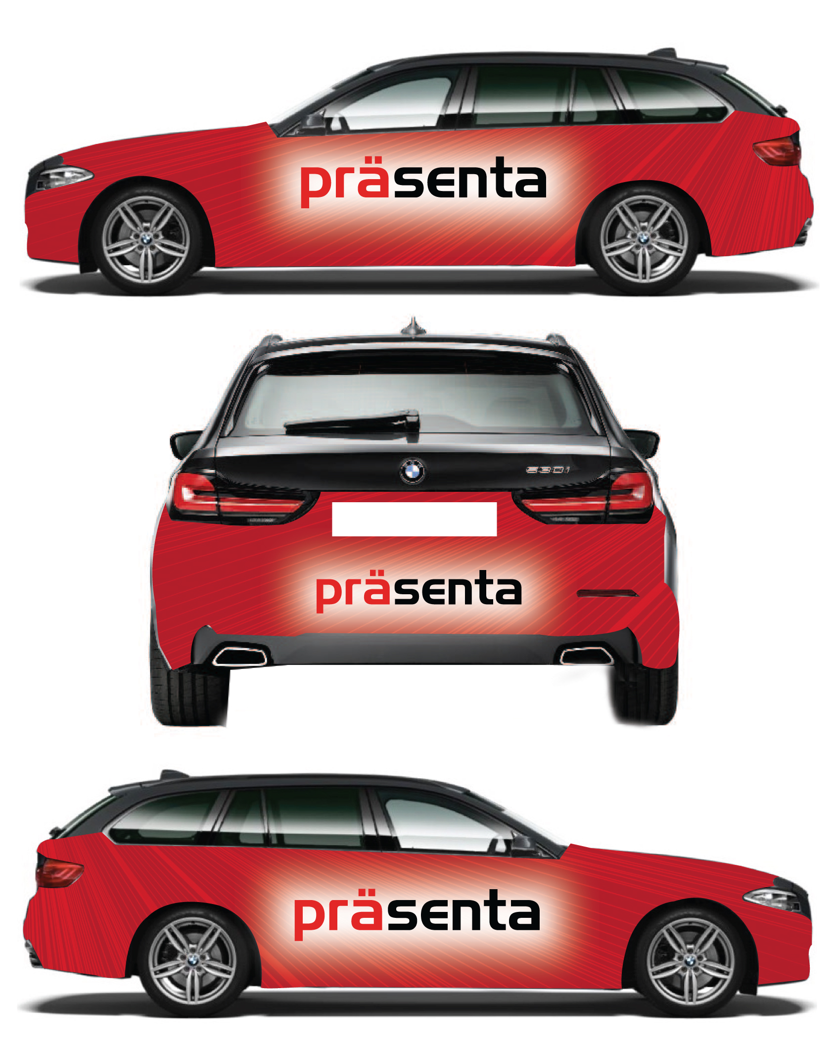 Car Wrap Design by I P Design for präsenta | Design #28902539