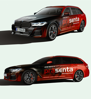 Exklusive und stylische Folierung für Firmenfahrzeug | Car Wrap Design by StarGraphics