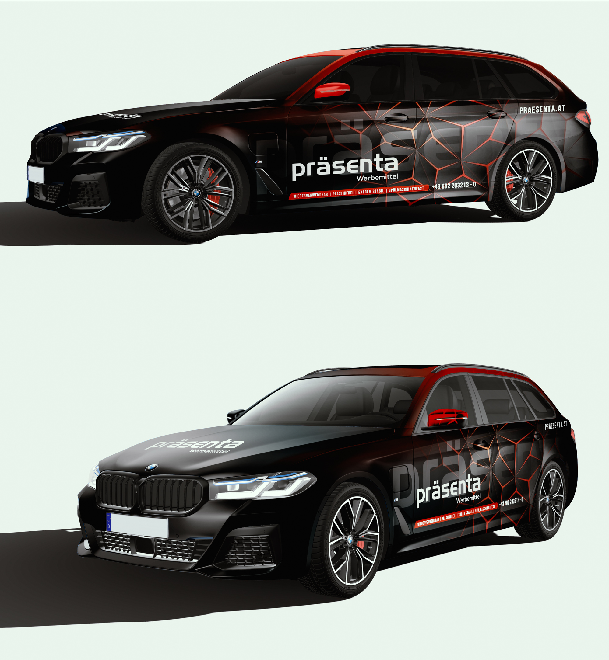 Car Wrap Design by StarGraphics for präsenta | Design #28953759
