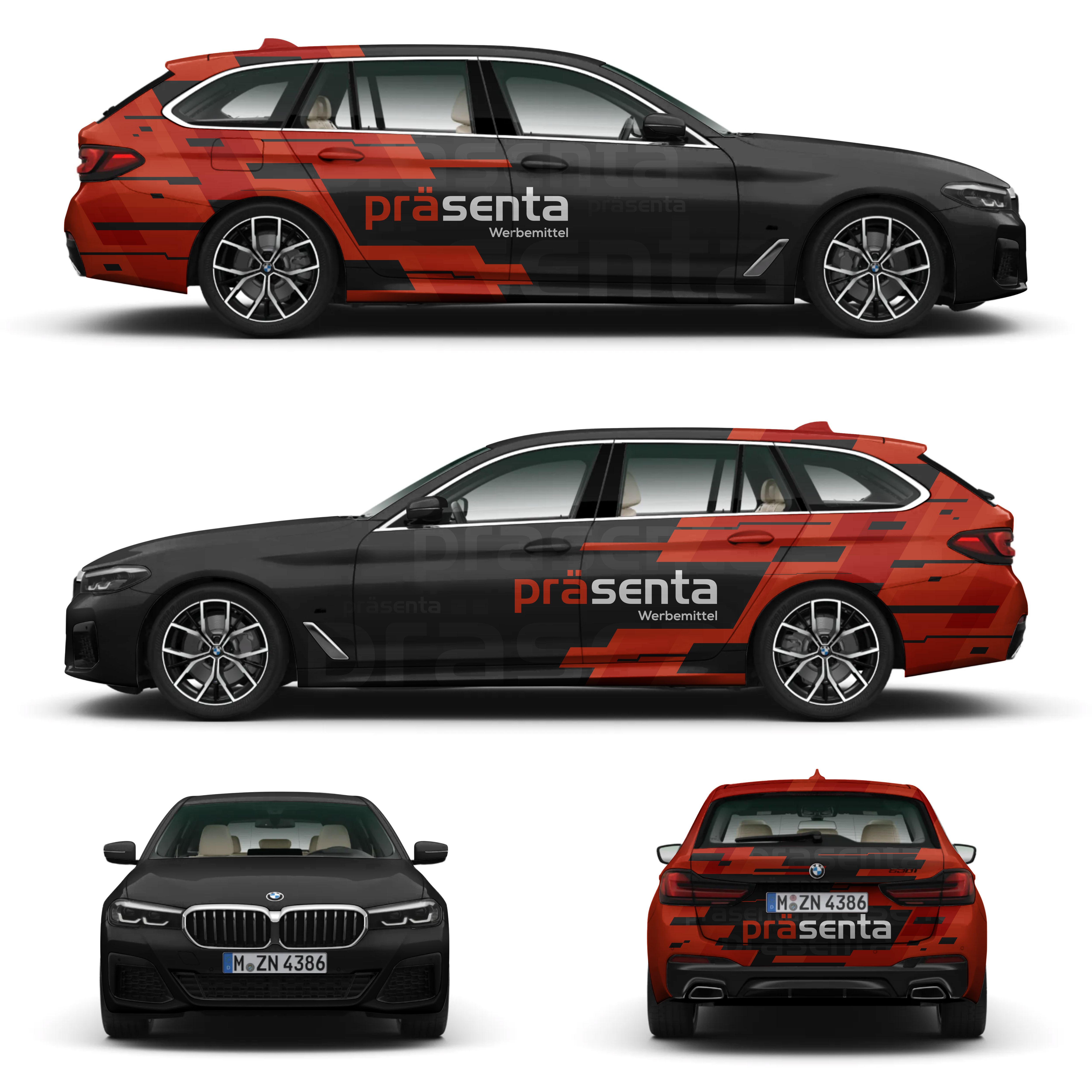 Car Wrap Design by Aricaturrash69 for präsenta | Design #28898203