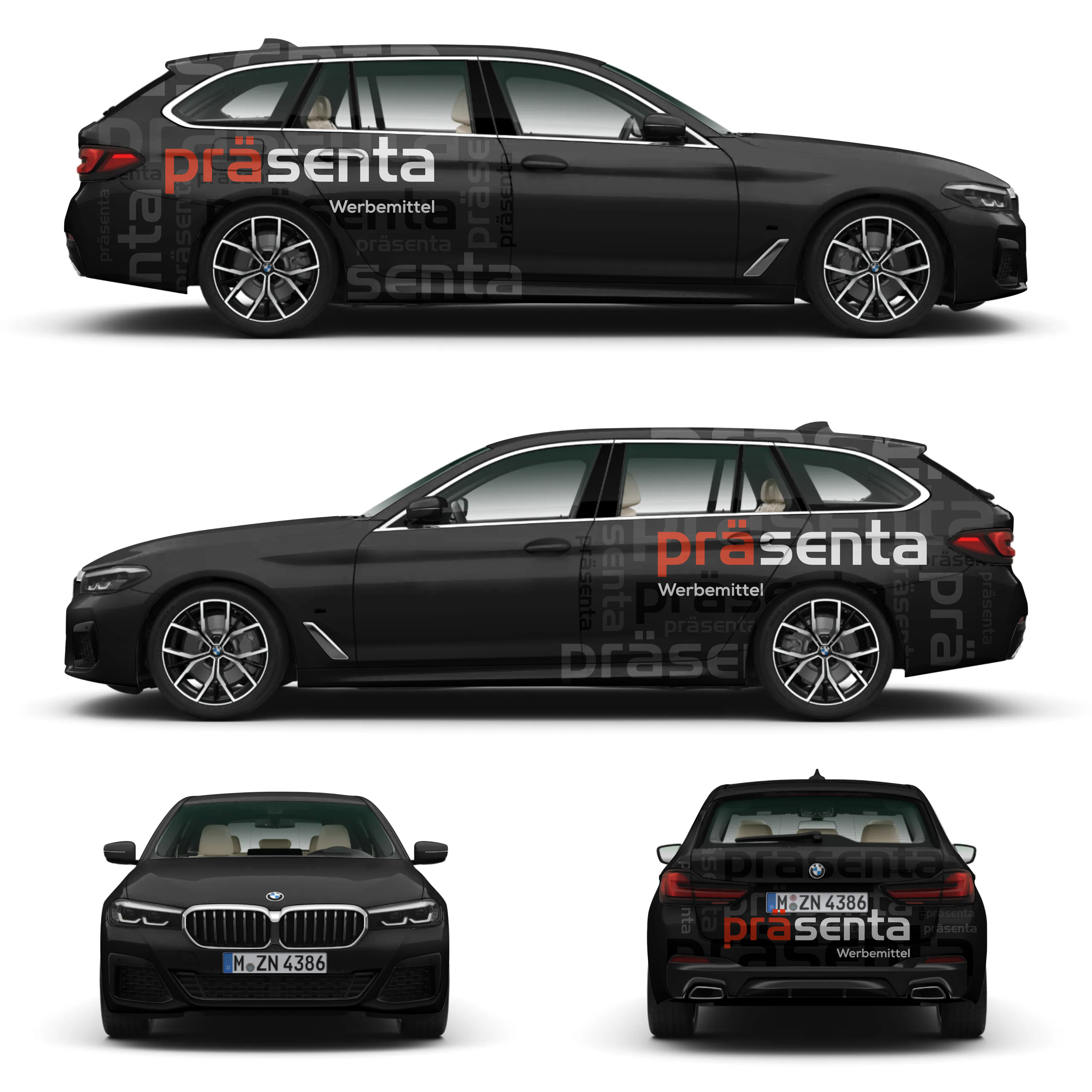 Car Wrap Design by Aricaturrash69 for präsenta | Design #28898321