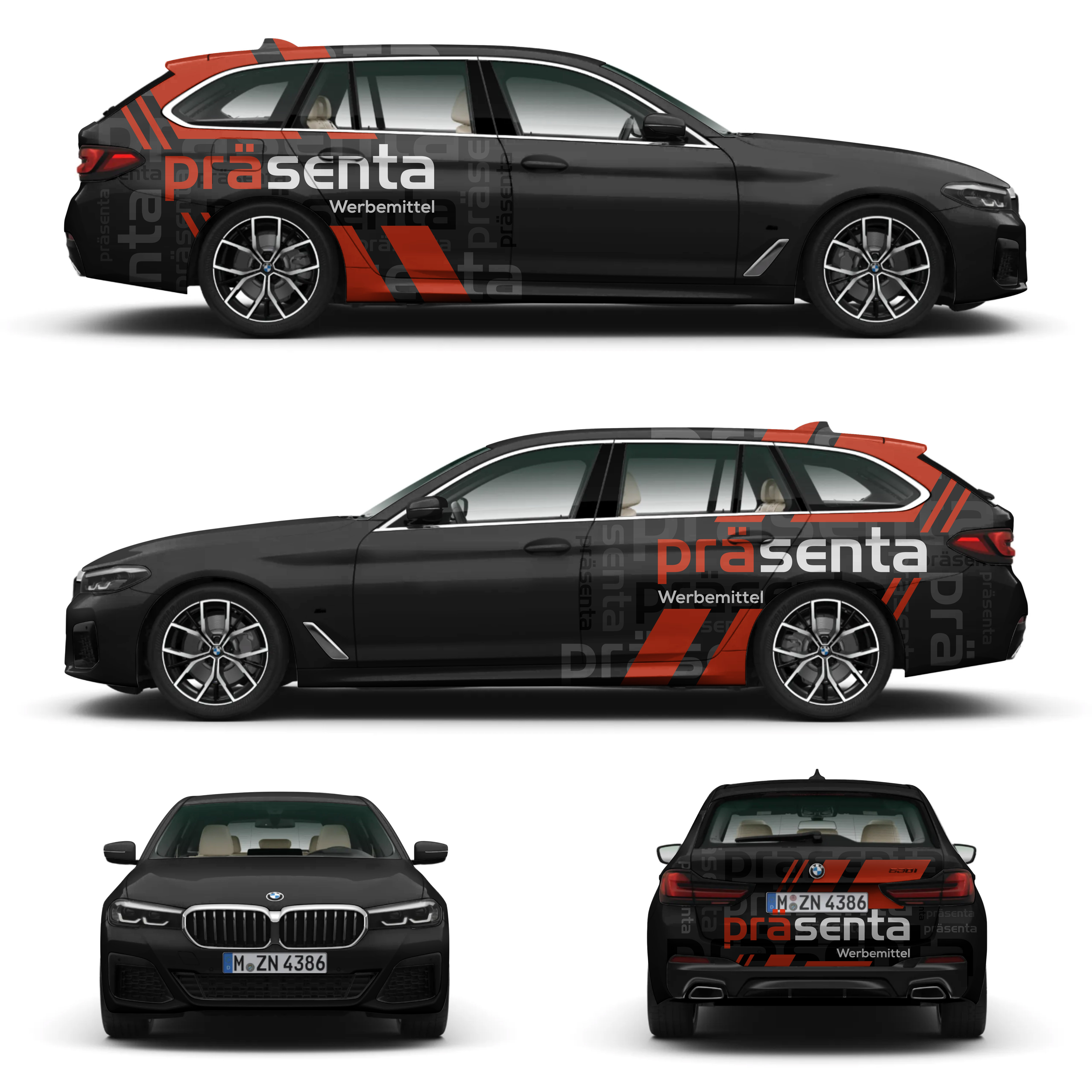 Car Wrap Design by Aricaturrash69 for präsenta | Design #28898327