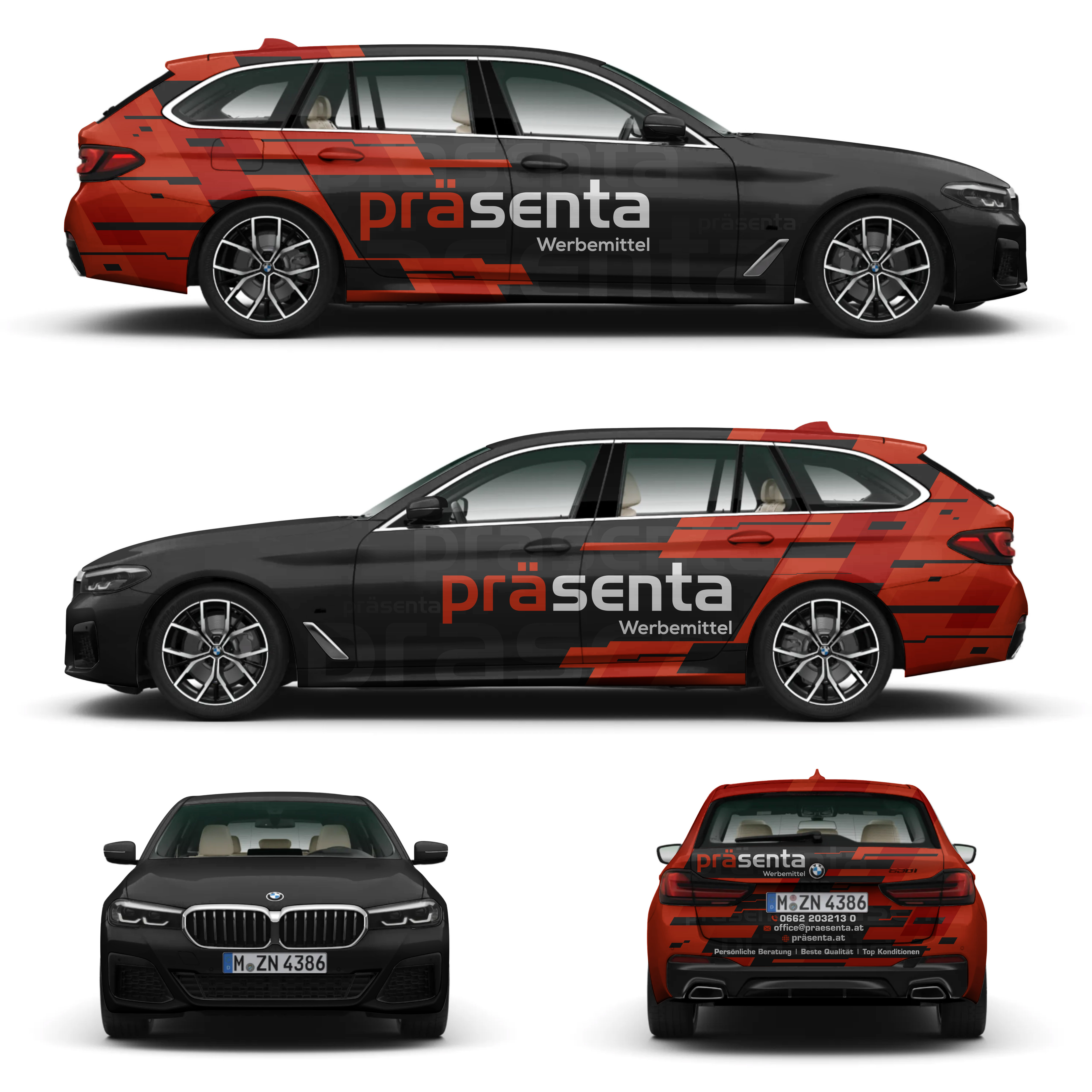 Car Wrap Design by Aricaturrash69 for präsenta | Design #28901625