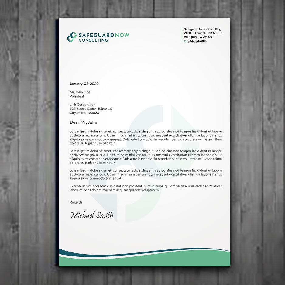 Letterhead Design by sadikul islam for Safeguard Now Consulting | Design #28905026