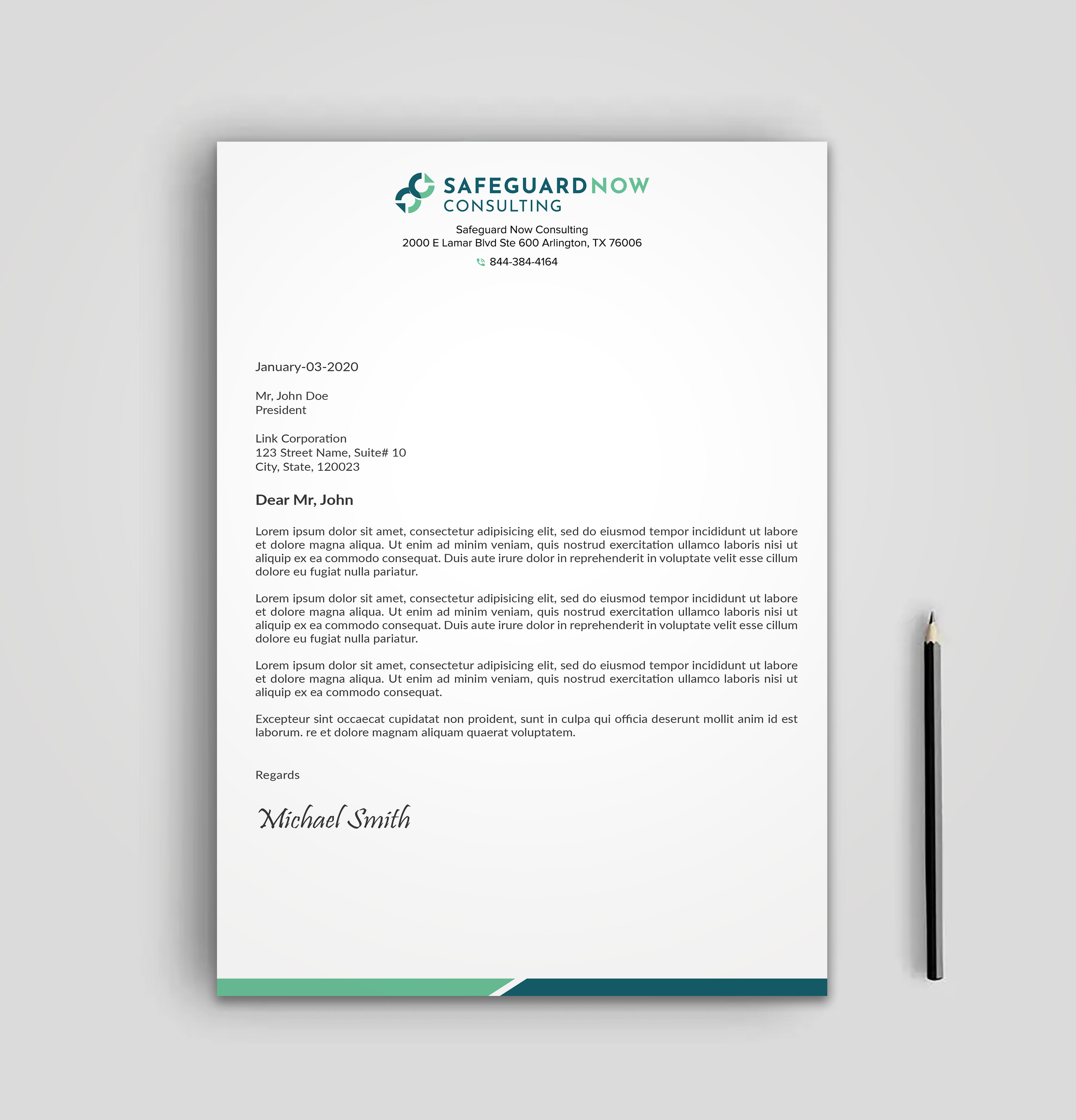 Letterhead Design by sadikul islam for Safeguard Now Consulting | Design #28905205
