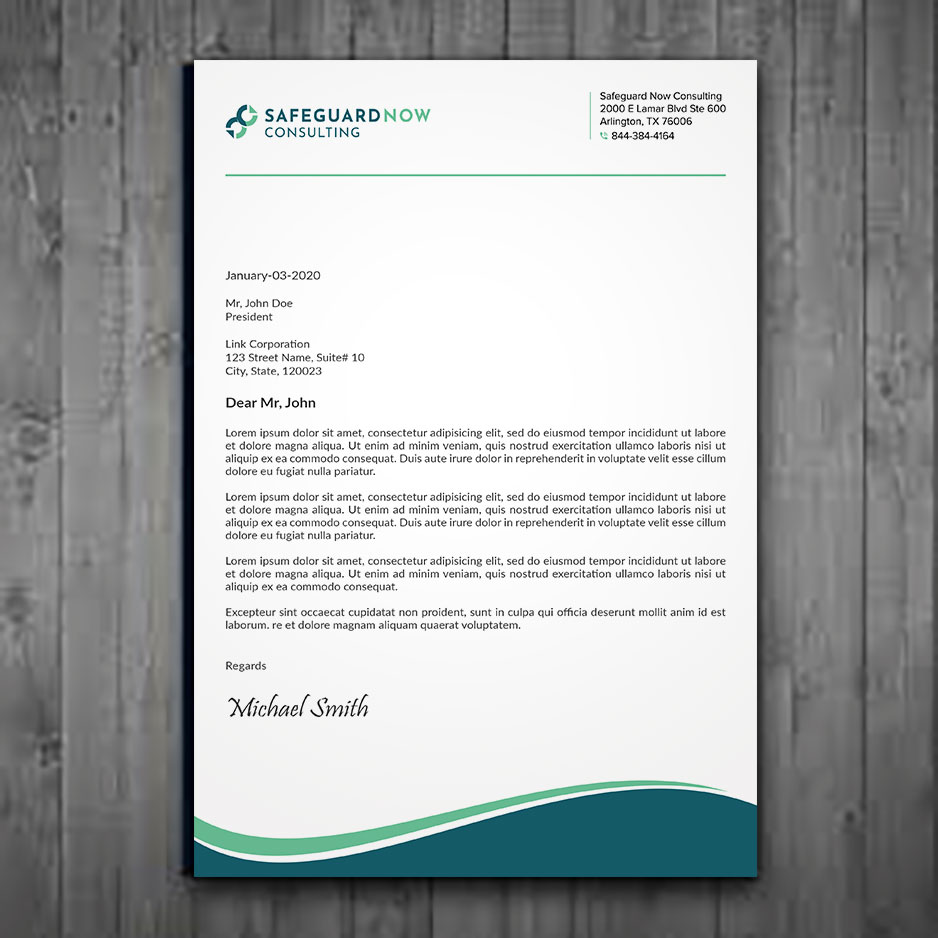 Letterhead Design by sadikul islam for Safeguard Now Consulting | Design #28905572