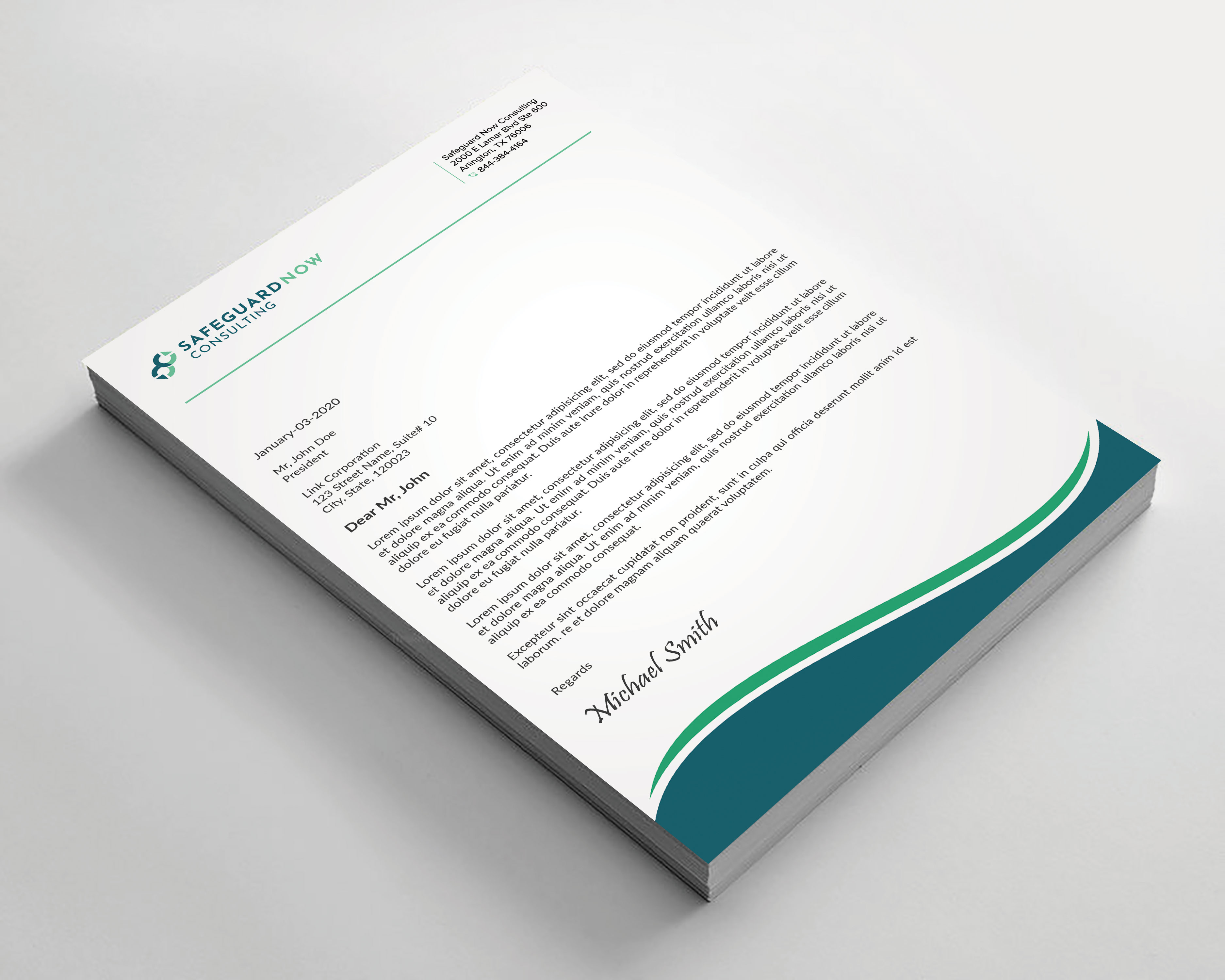Letterhead Design by sadikul islam for Safeguard Now Consulting | Design #28907386