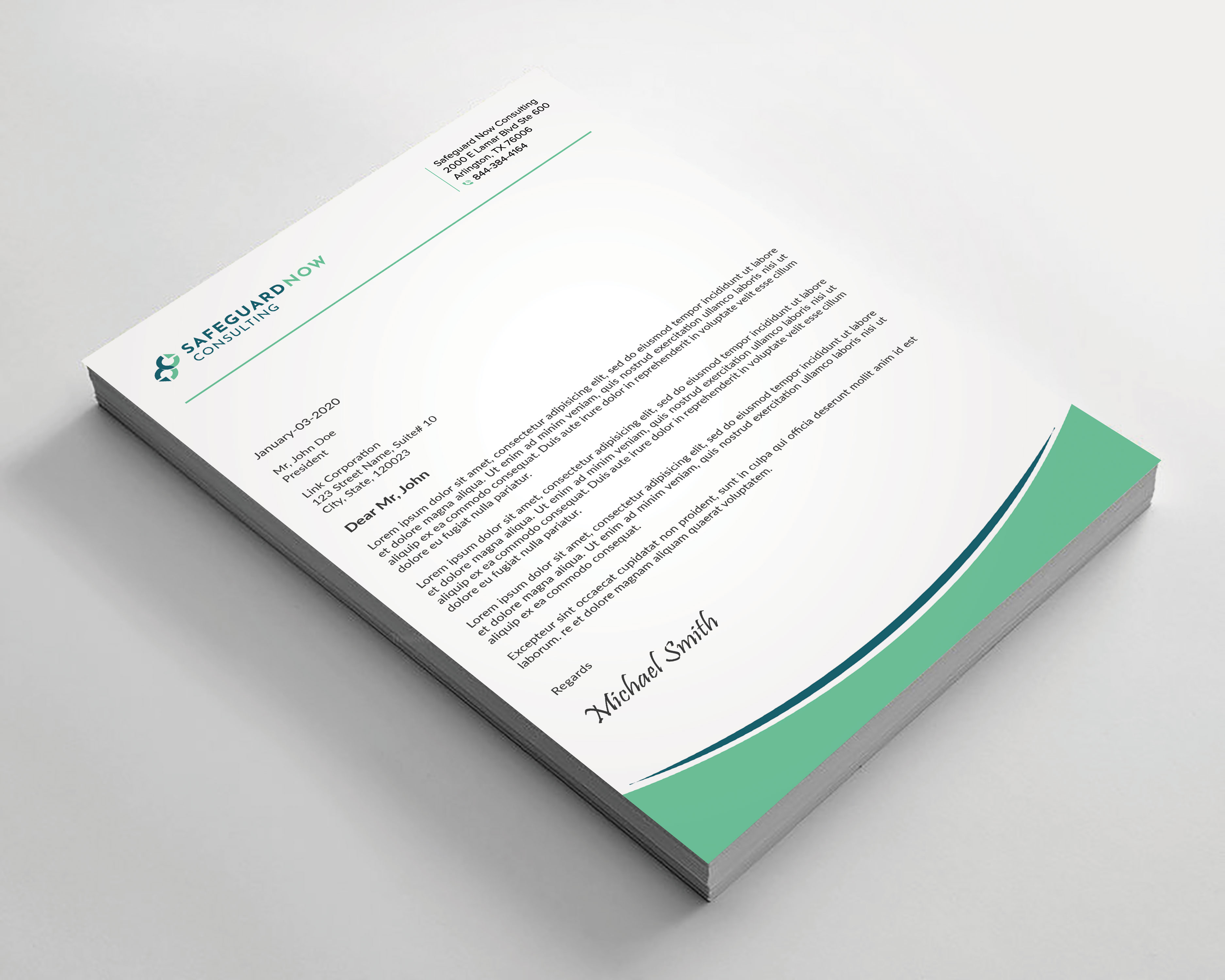Letterhead Design by sadikul islam for Safeguard Now Consulting | Design #28907439