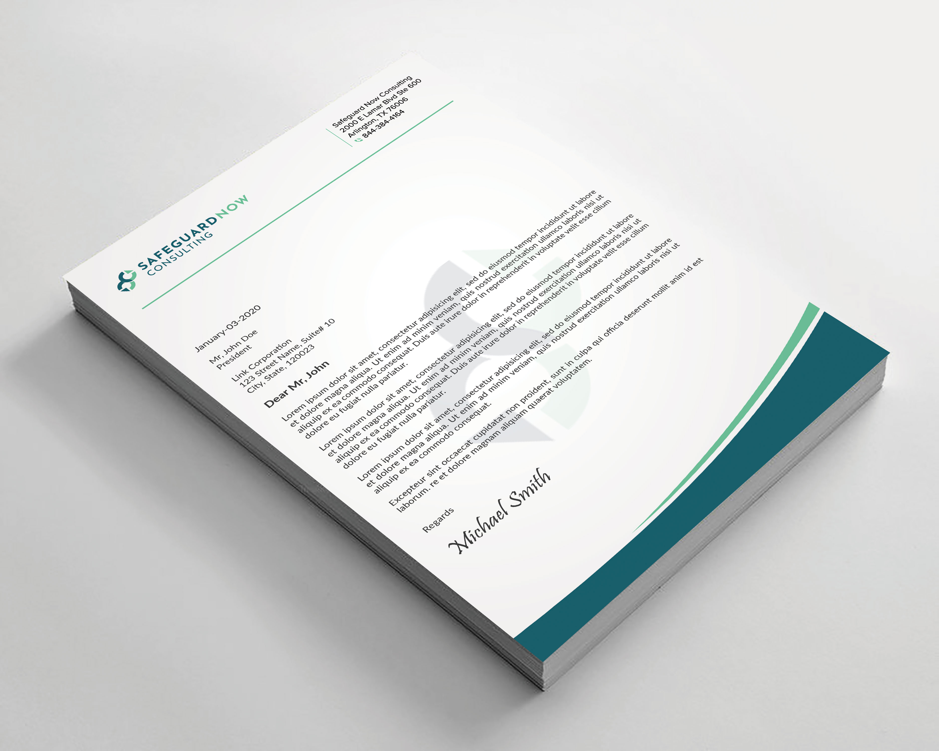 Letterhead Design by sadikul islam for Safeguard Now Consulting | Design #28907695