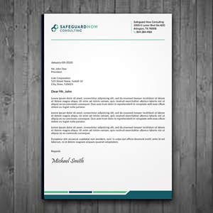 Letterhead Design by sadikul islam for Safeguard Now Consulting | Design: #28907704