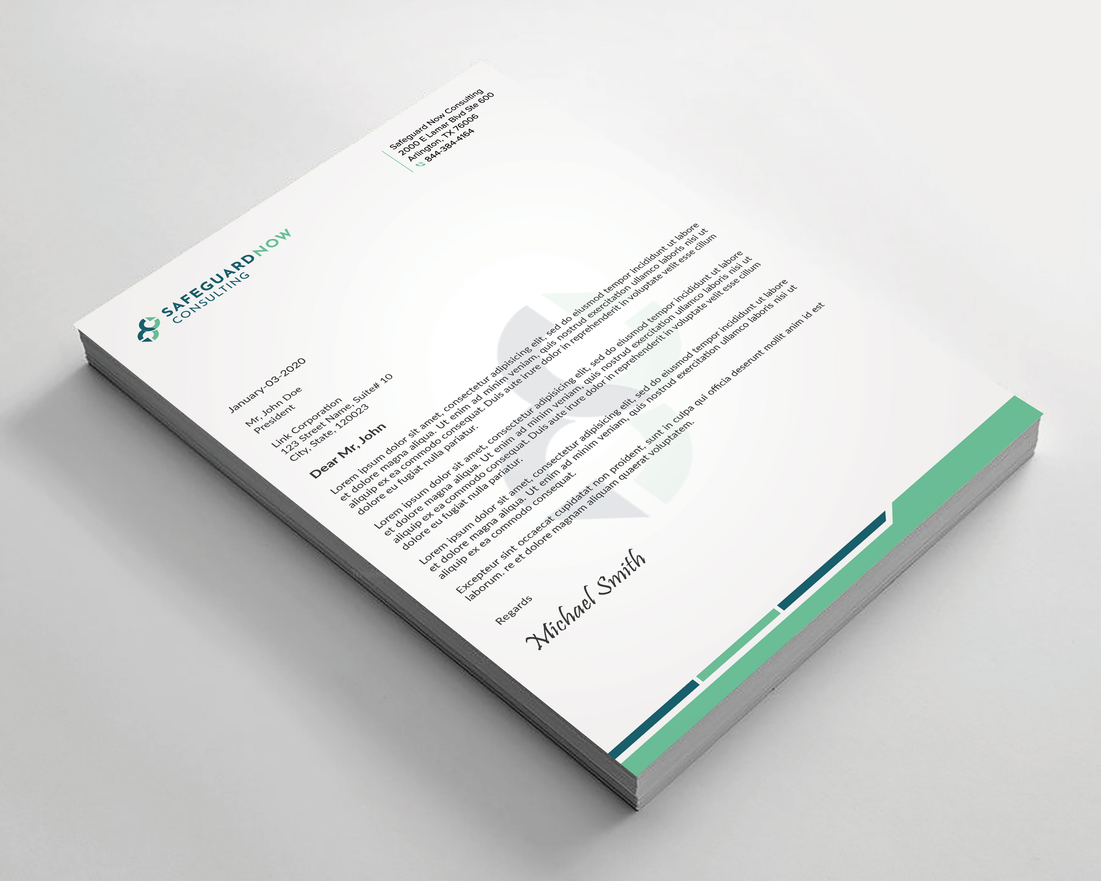 Letterhead Design by sadikul islam for Safeguard Now Consulting | Design #28907705