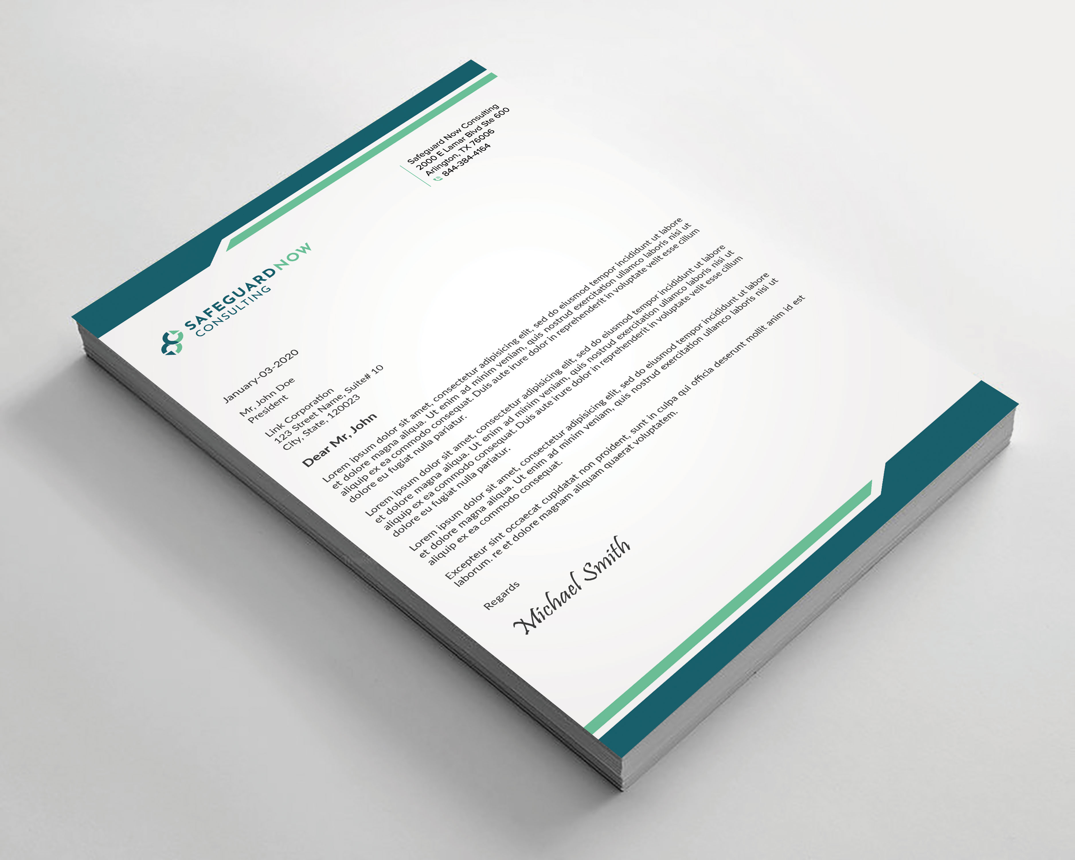 Letterhead Design by sadikul islam for Safeguard Now Consulting | Design #28907722