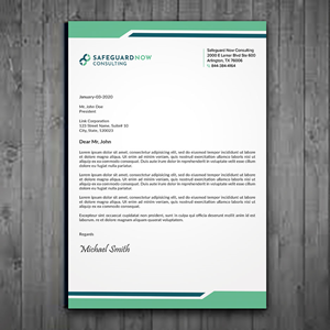 Letterhead Design by sadikul islam for Safeguard Now Consulting | Design: #28907726