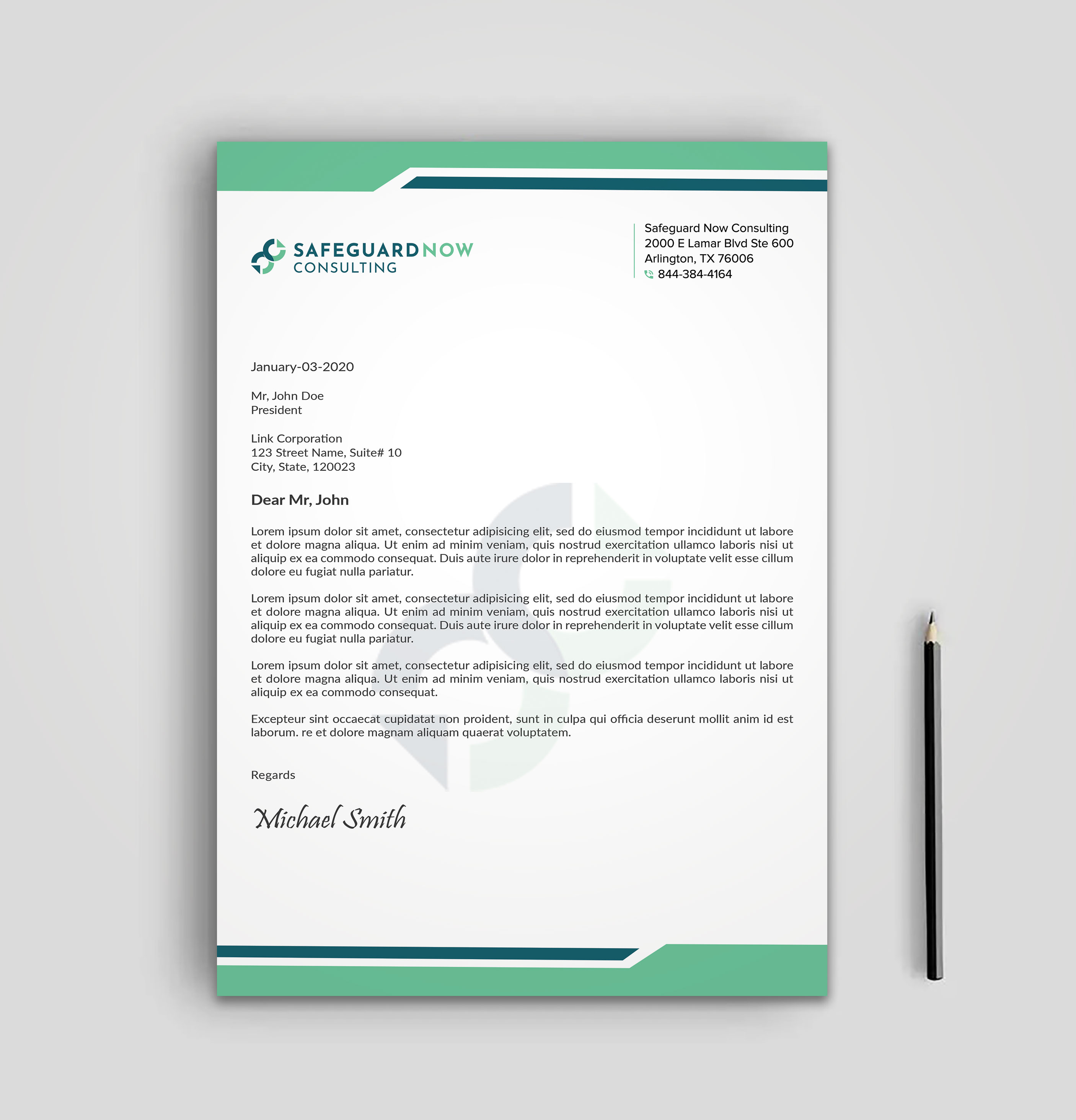 Letterhead Design by sadikul islam for Safeguard Now Consulting | Design #28907728