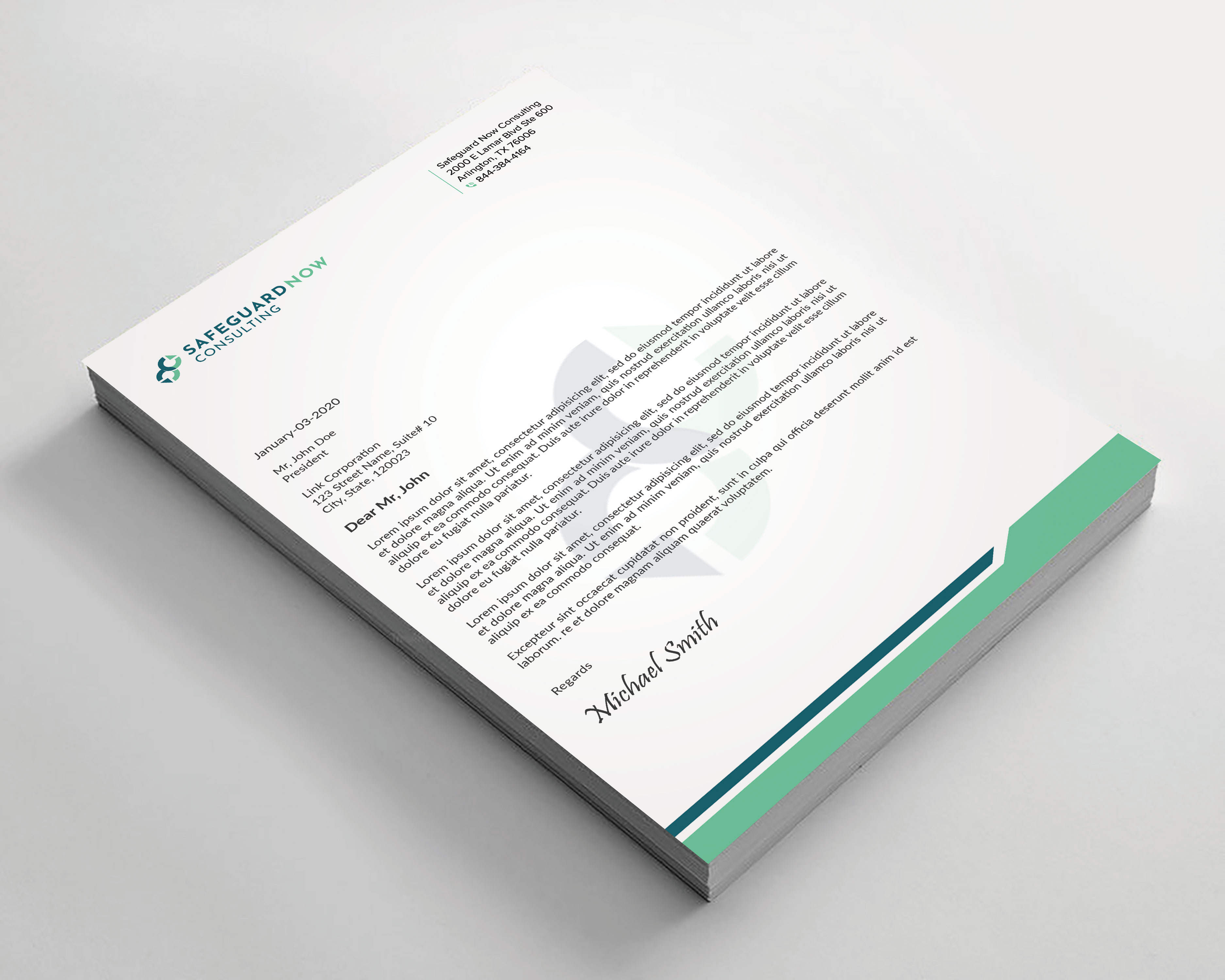 Letterhead Design by sadikul islam for Safeguard Now Consulting | Design #28907730