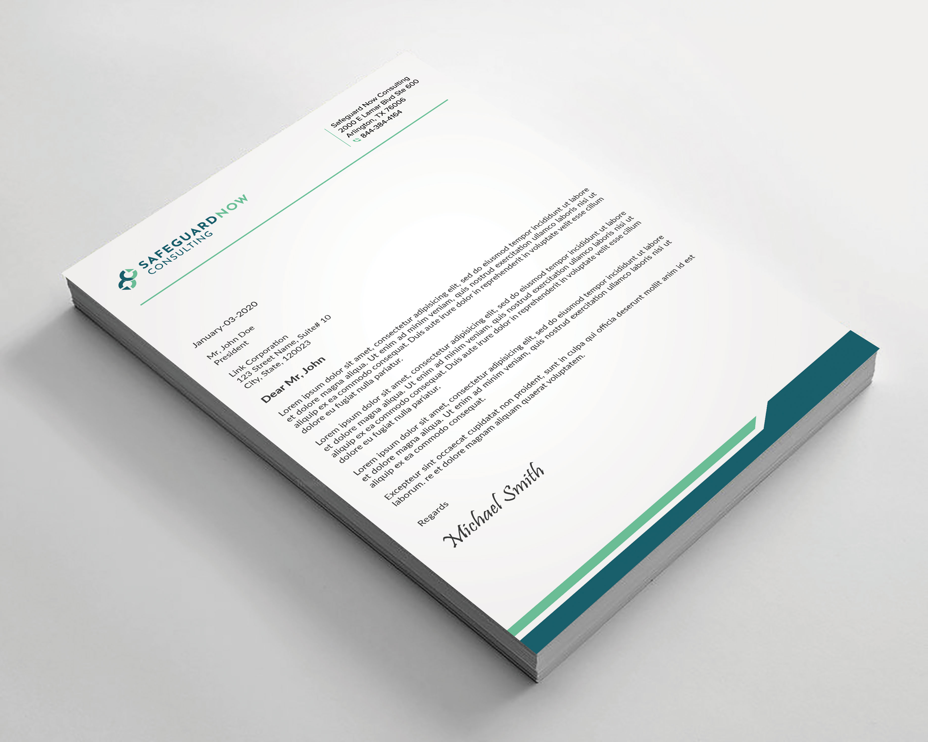Letterhead Design by sadikul islam for Safeguard Now Consulting | Design #28907742