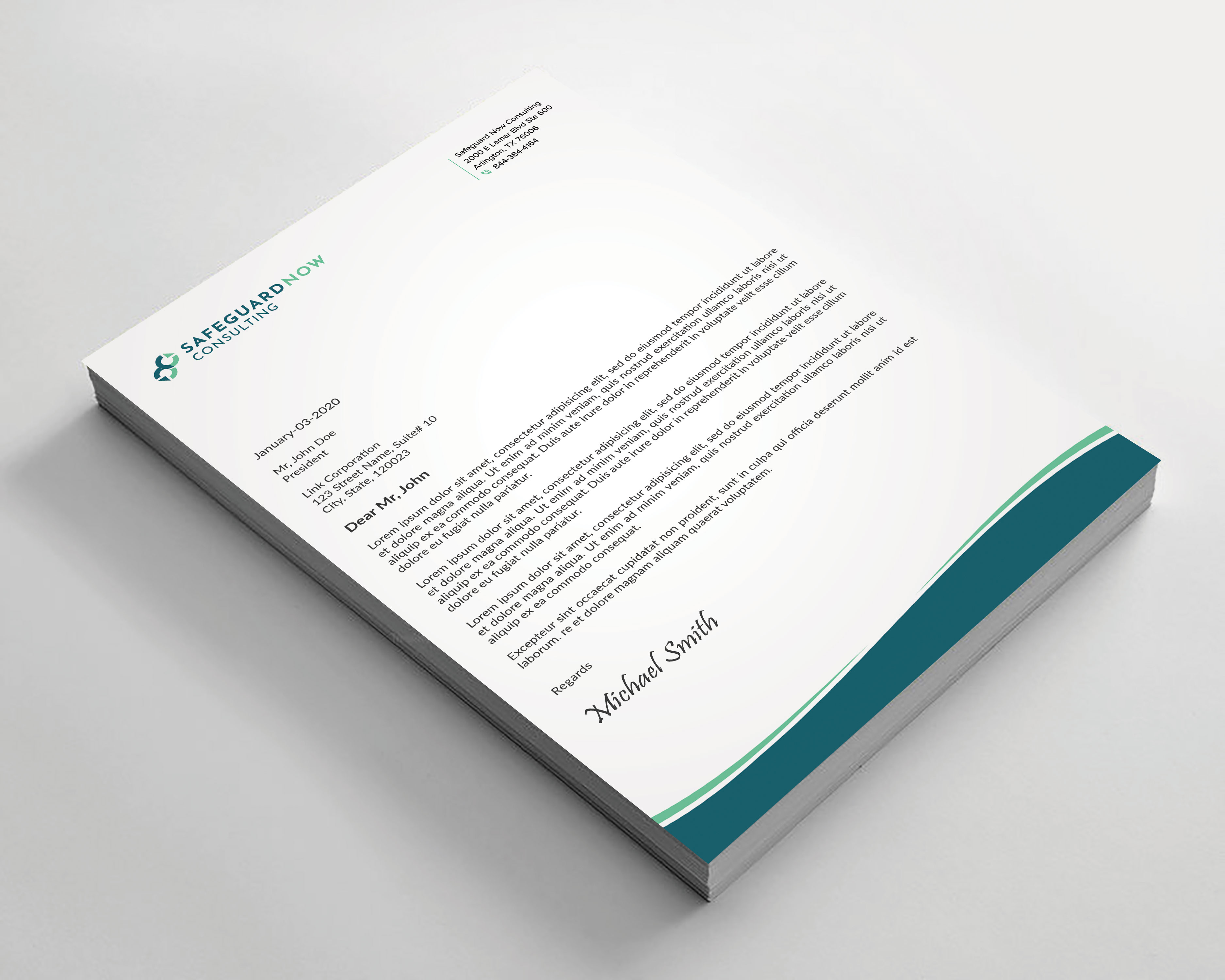Letterhead Design by sadikul islam for Safeguard Now Consulting | Design #28908367