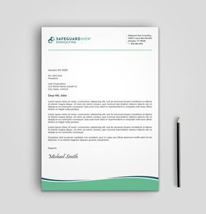 Design En-Tête par sadikul islam pour Safeguard Now Consulting | Design : #28908374