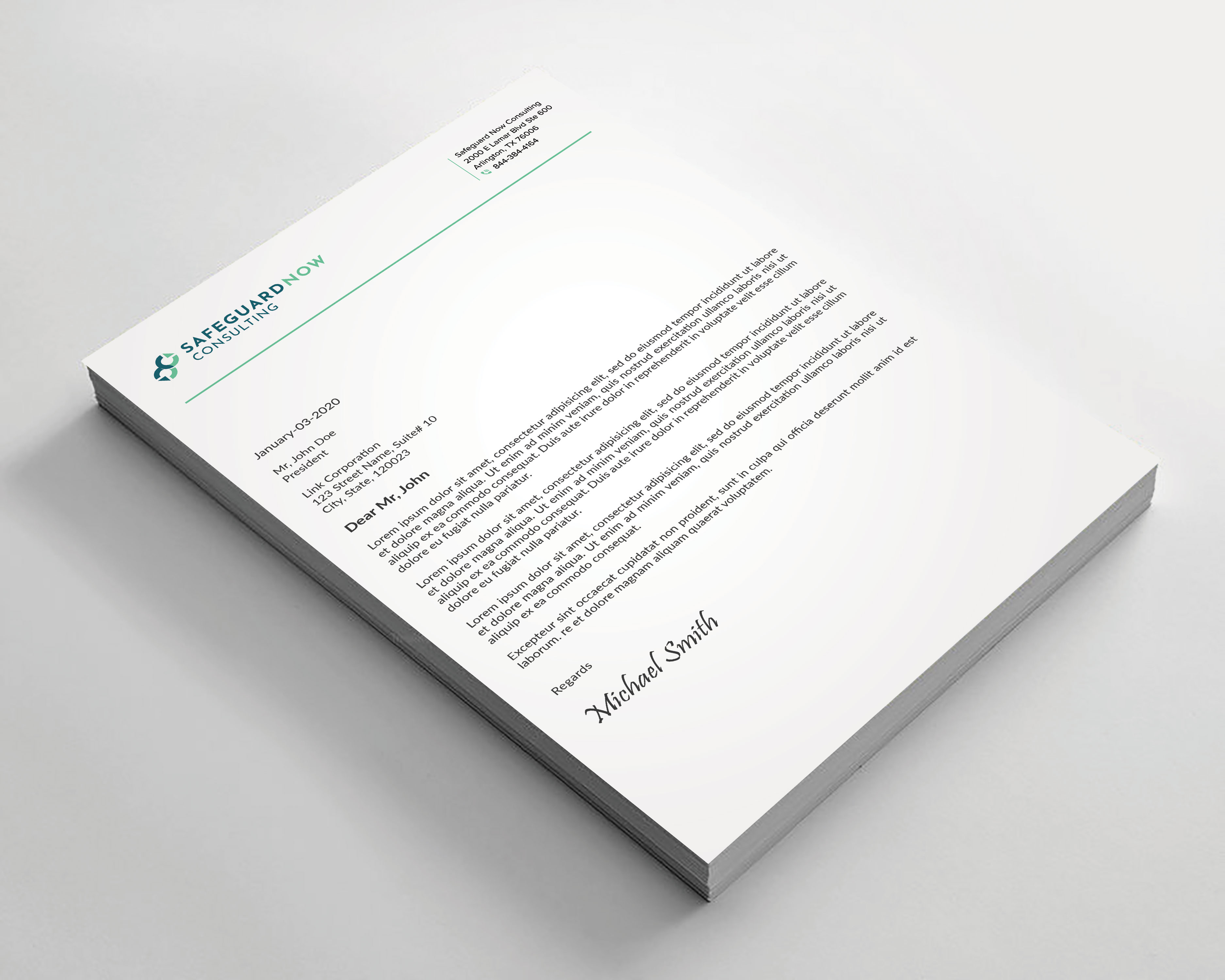 Letterhead Design by sadikul islam for Safeguard Now Consulting | Design #28908376