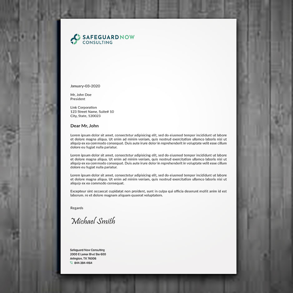 Design En-Tête par sadikul islam pour Safeguard Now Consulting | Design #28908382