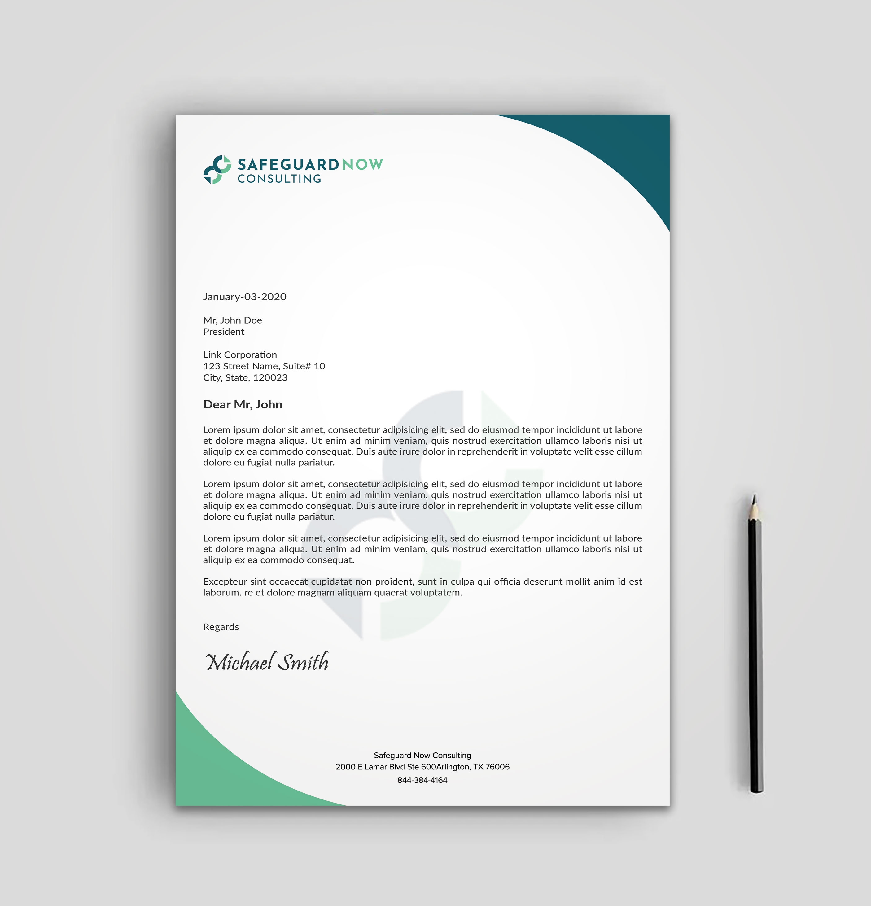 Design En-Tête par sadikul islam pour Safeguard Now Consulting | Design #28908395