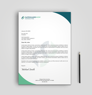 Design En-Tête par sadikul islam pour Safeguard Now Consulting | Design : #28908395