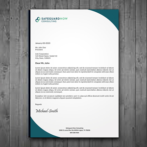 Design En-Tête par sadikul islam pour Safeguard Now Consulting | Design : #28908396