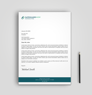 Design En-Tête par sadikul islam pour Safeguard Now Consulting | Design : #28908401