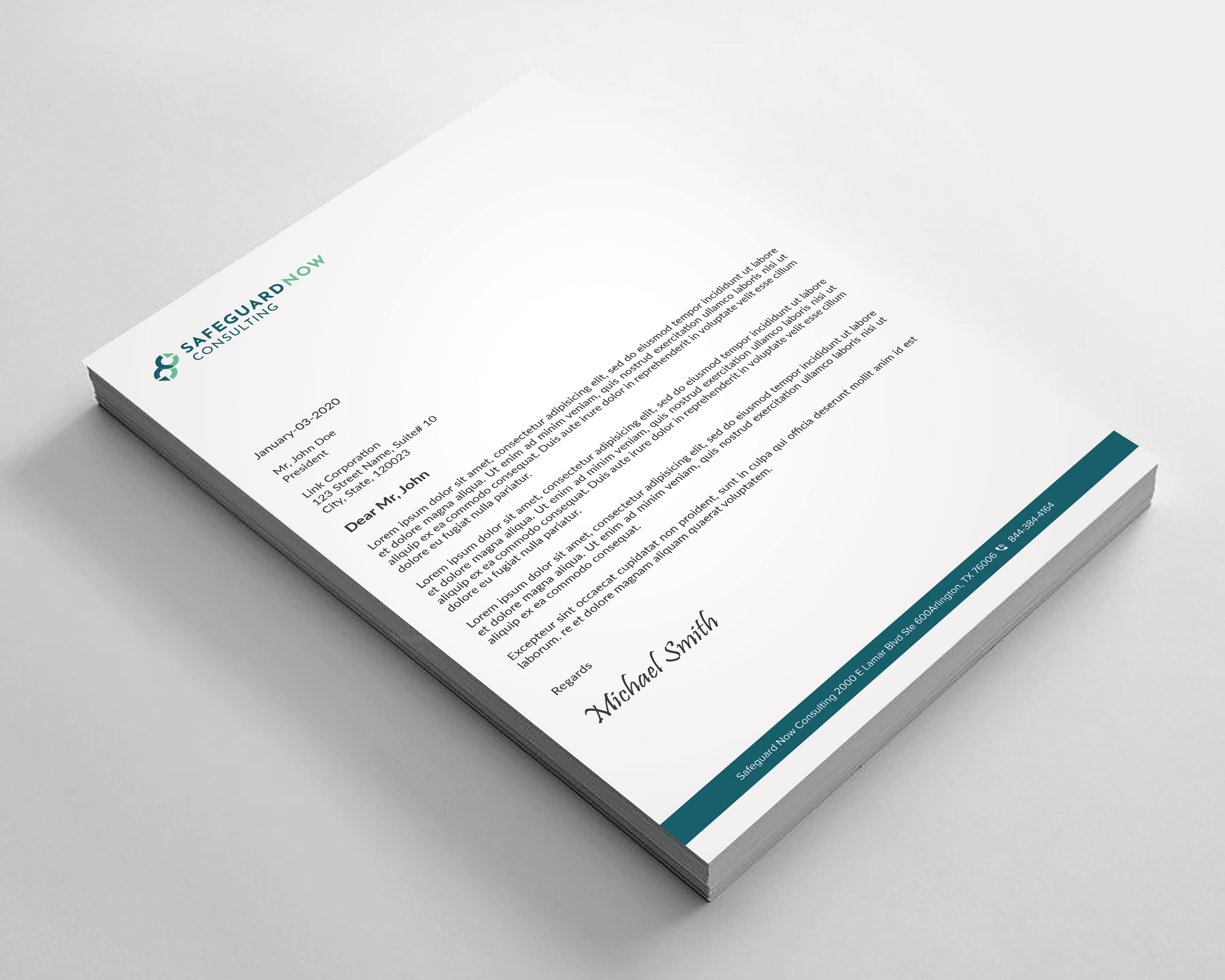 Letterhead Design by sadikul islam for Safeguard Now Consulting | Design #28908402
