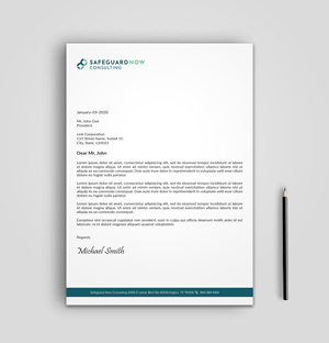 Design En-Tête par sadikul islam pour Safeguard Now Consulting | Design : #28908404