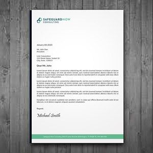 Design En-Tête par sadikul islam pour Safeguard Now Consulting | Design : #28908406