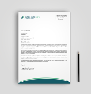 Diseño de Membrete por sadikul islam para Safeguard Now Consulting | Diseño: #28908450