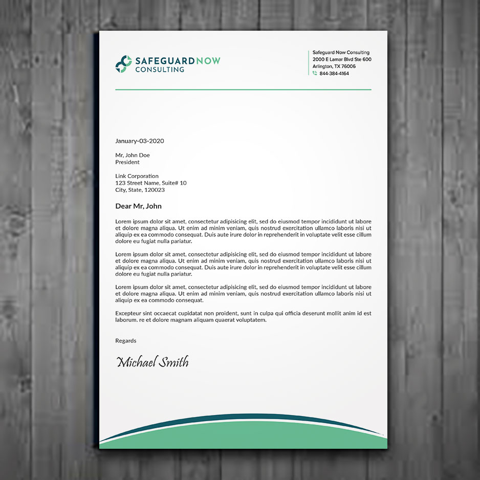 Design En-Tête par sadikul islam pour Safeguard Now Consulting | Design #28908455