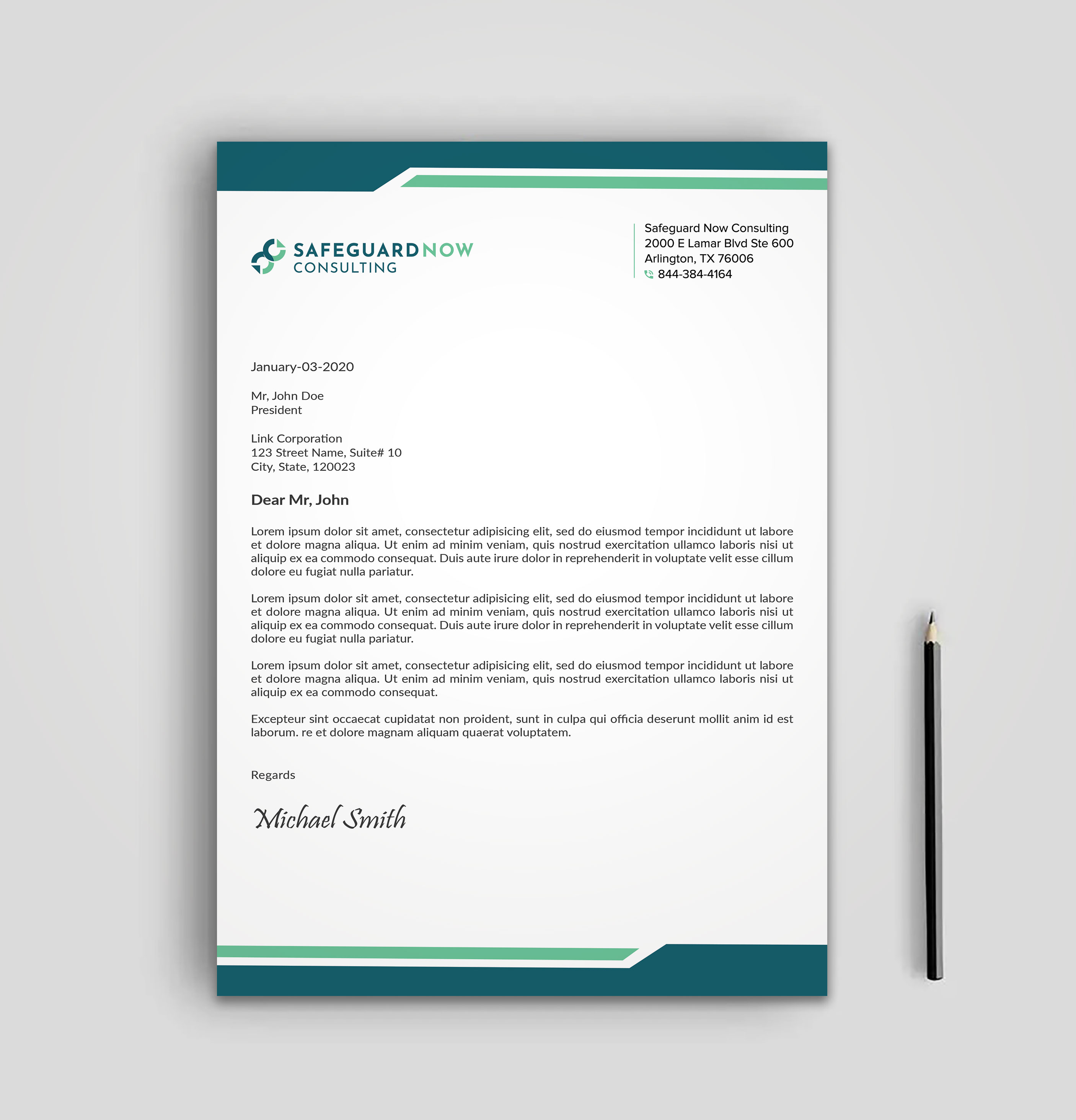 Design En-Tête par sadikul islam pour Safeguard Now Consulting | Design #28909413