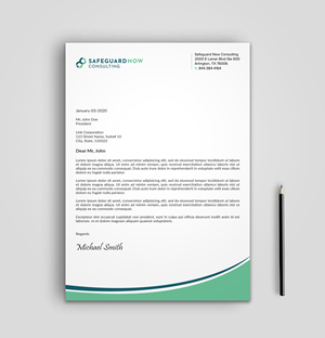 Design En-Tête par sadikul islam pour Safeguard Now Consulting | Design : #28909415