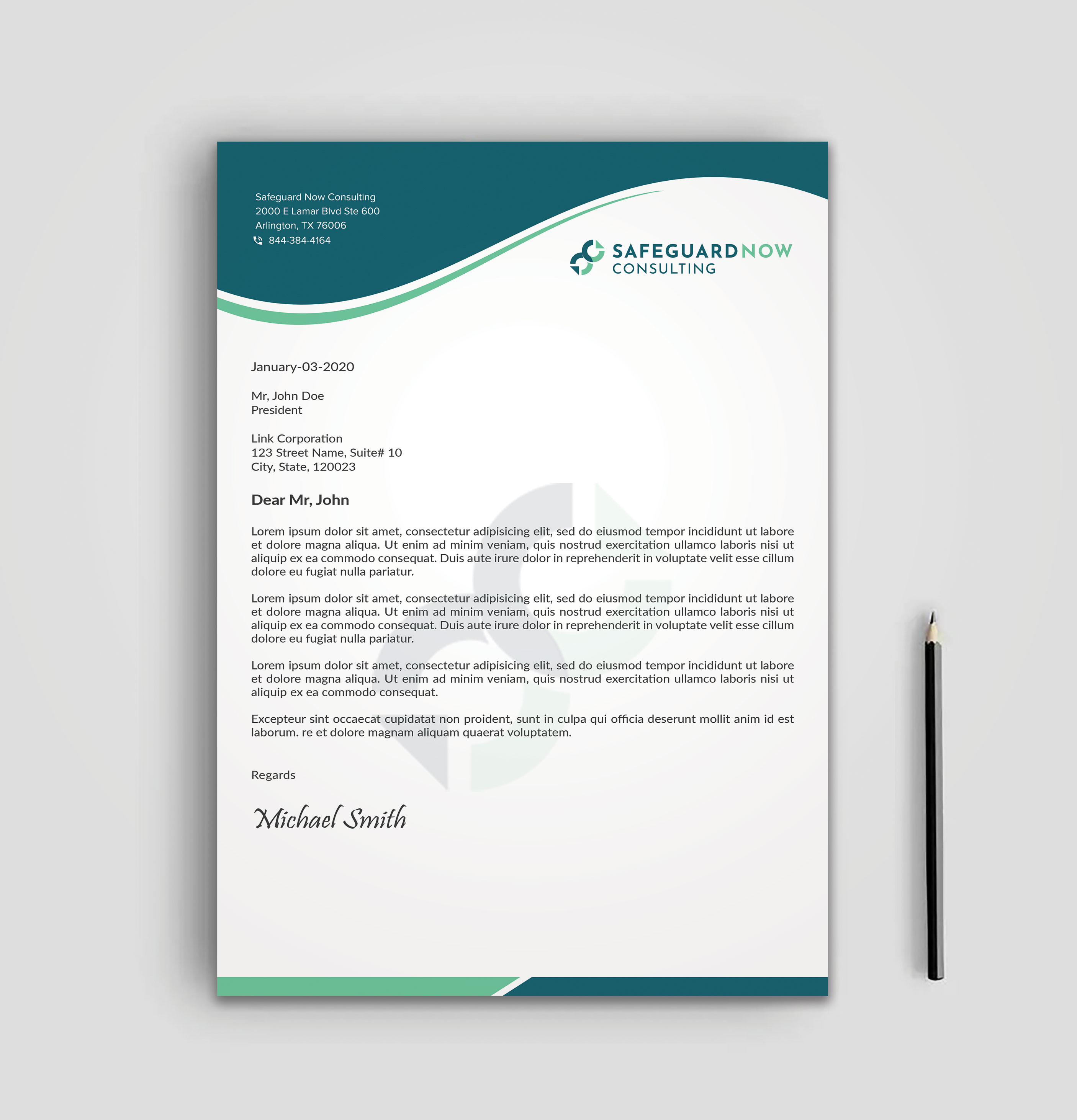 Design En-Tête par sadikul islam pour Safeguard Now Consulting | Design #28909457