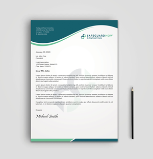 Design En-Tête par sadikul islam pour Safeguard Now Consulting | Design : #28909457