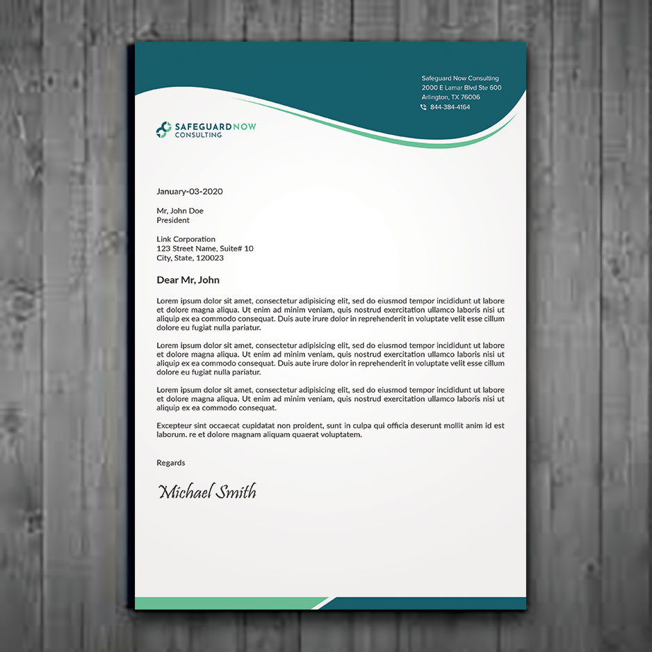 Design En-Tête par sadikul islam pour Safeguard Now Consulting | Design #28909481