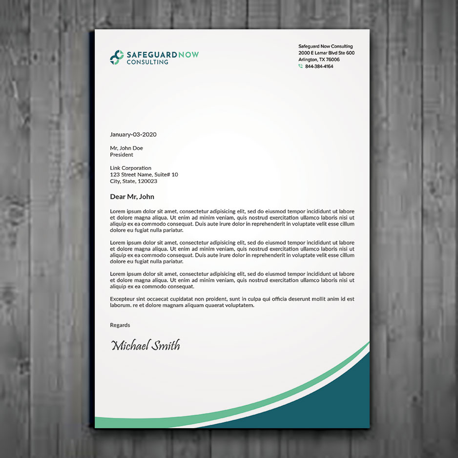 Design En-Tête par sadikul islam pour Safeguard Now Consulting | Design #28909500