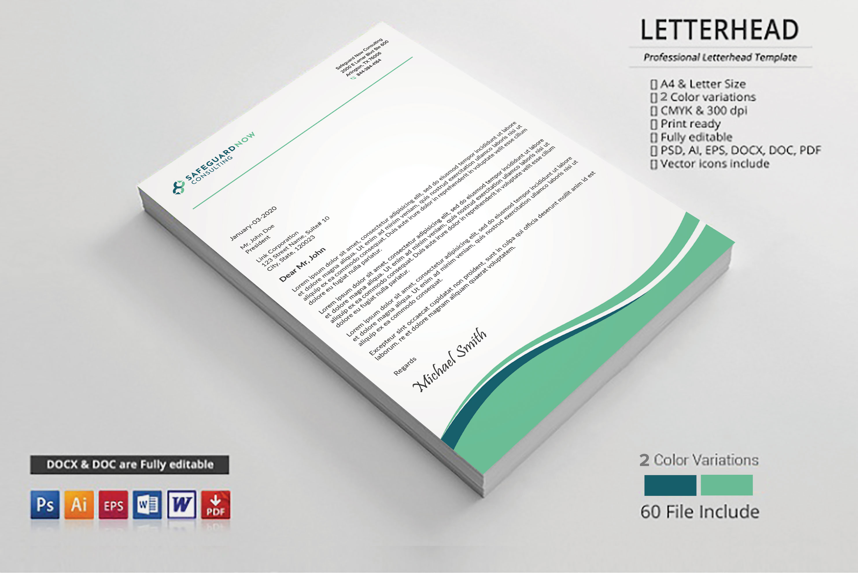 Diseño de Membrete por sadikul islam para Safeguard Now Consulting | Diseño #28909767