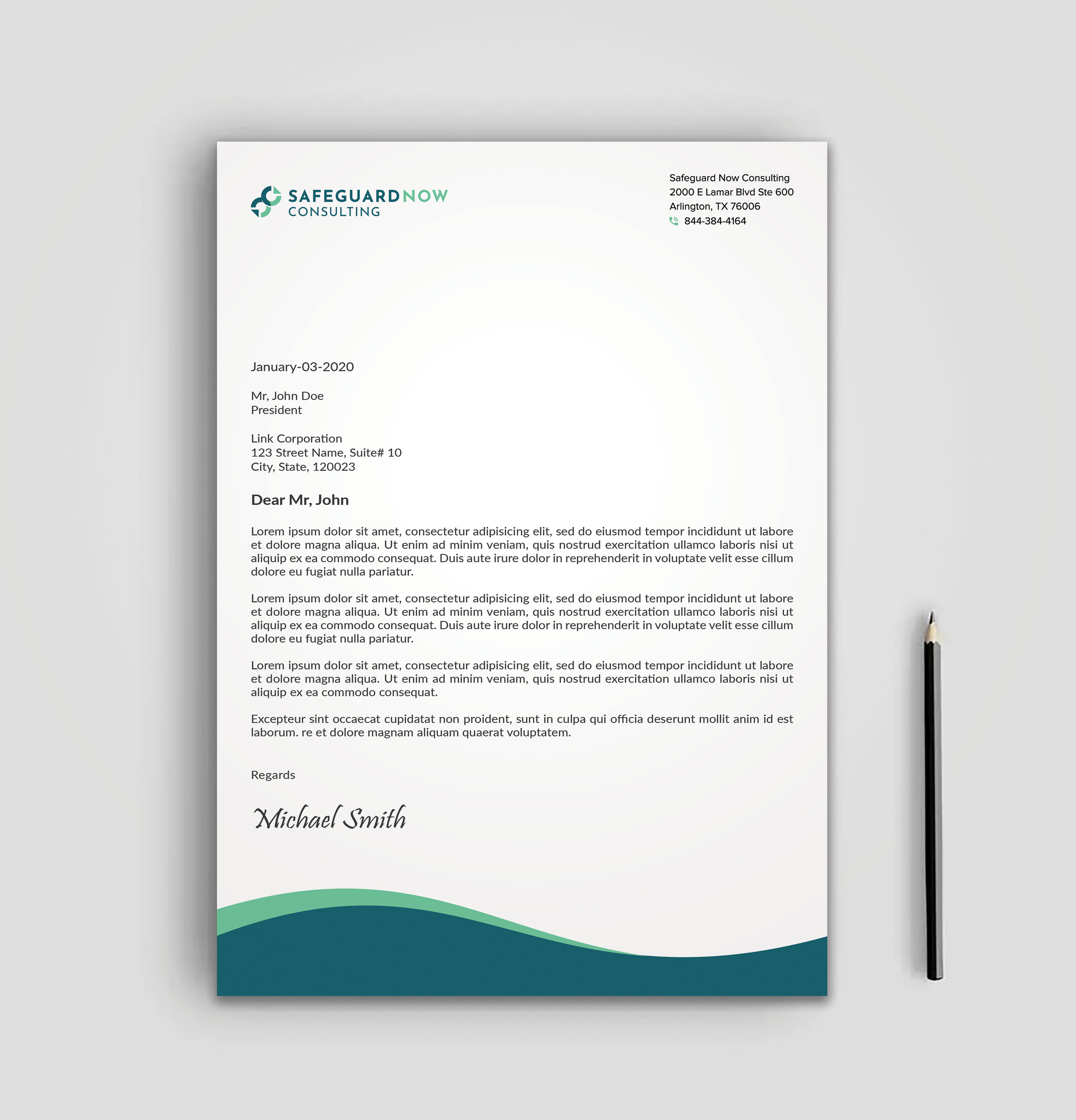 Diseño de Membrete por sadikul islam para Safeguard Now Consulting | Diseño #28909769