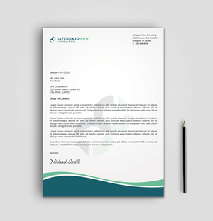 Diseño de Membrete por sadikul islam para Safeguard Now Consulting | Diseño: #28909810