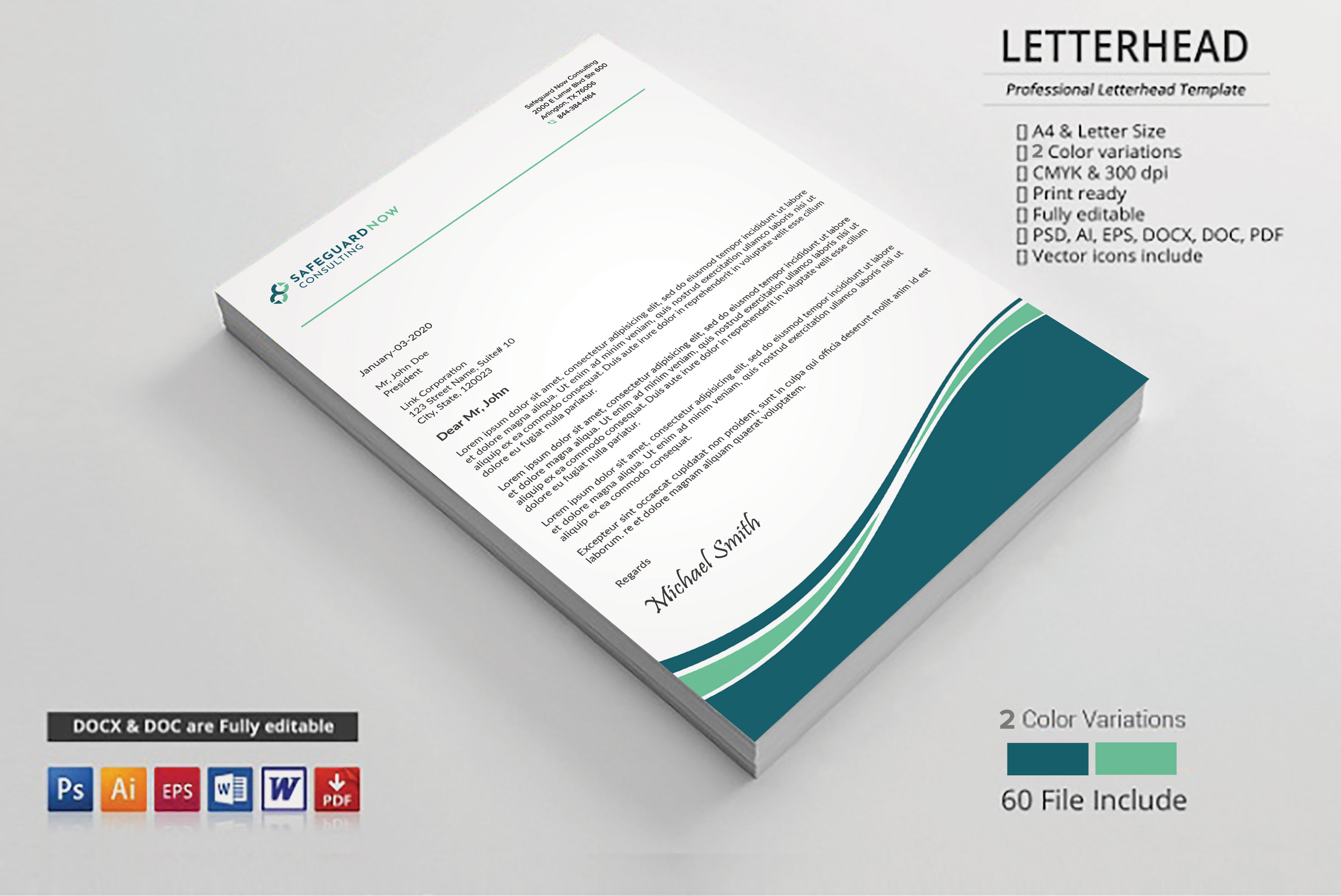 Diseño de Membrete por sadikul islam para Safeguard Now Consulting | Diseño #28909846