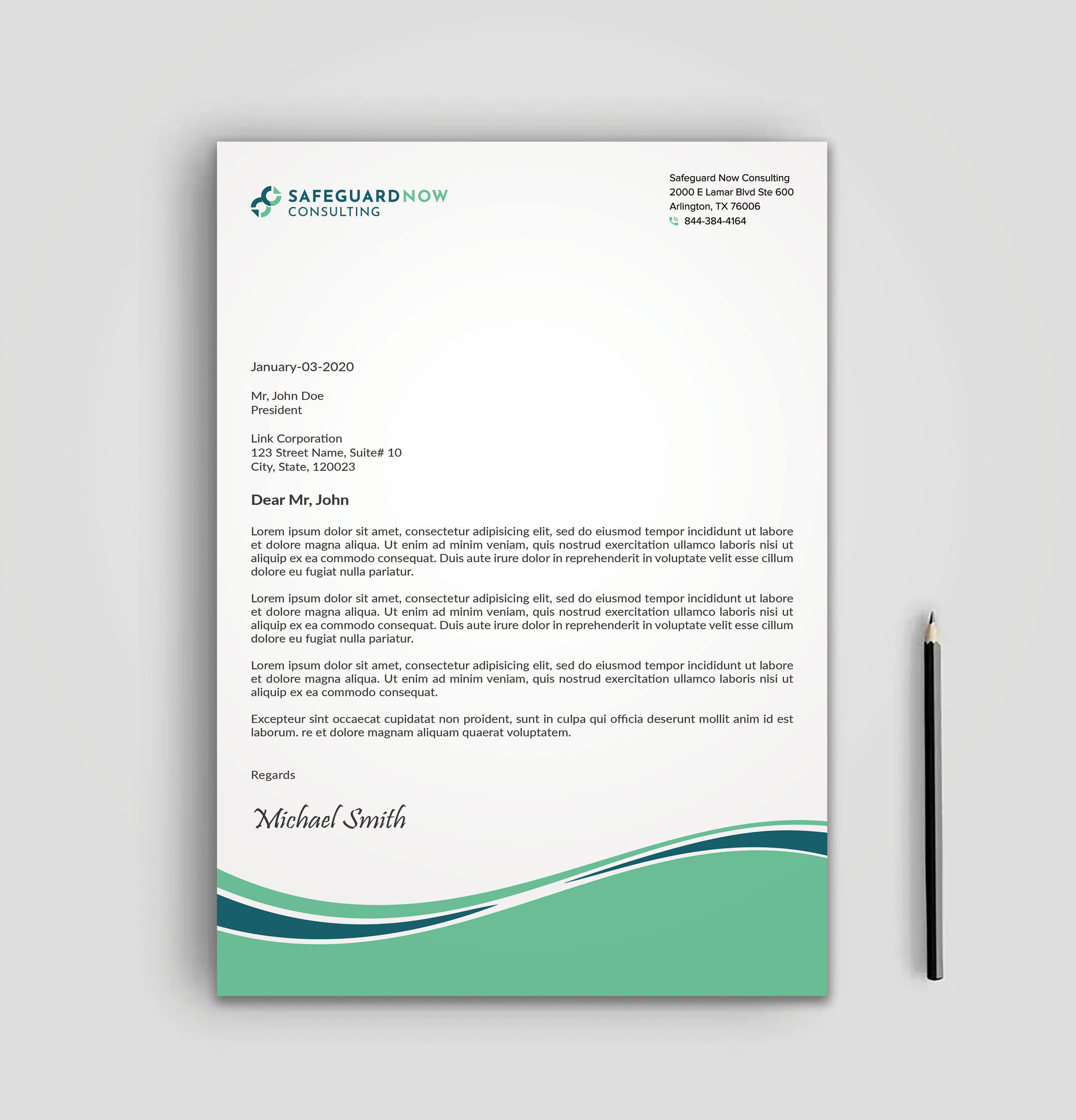 Diseño de Membrete por sadikul islam para Safeguard Now Consulting | Diseño #28909903