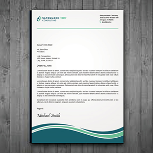 Design En-Tête par sadikul islam pour Safeguard Now Consulting | Design : #28910021